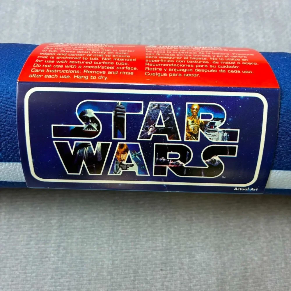 Star Wars Non Slip Shower Bath Tub Mat Bathroom Protector - New - 30.5